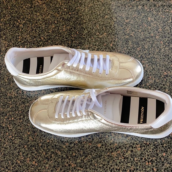 Sneakers Aquazzura Leather TrimEmbellishment S-9.5